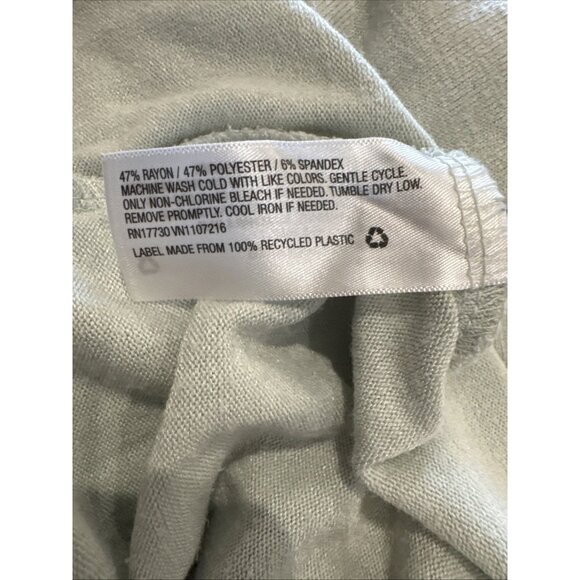 Prologue Mint Green Crewneck Sleeveless Midi Dress XL With Side Slits - Picture 6 of 8